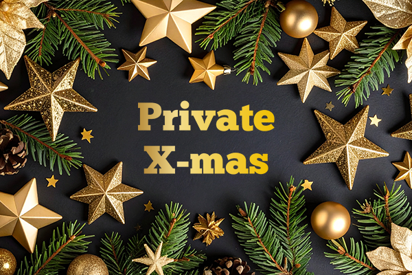 Weihnachtlicher Hintergrund in Schwarz und Gold