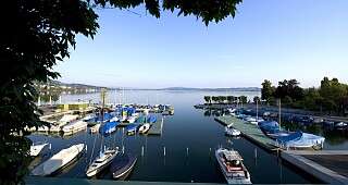 View of Lachen harbor