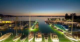 Marina Lachen Aussicht auf den Zürichsee