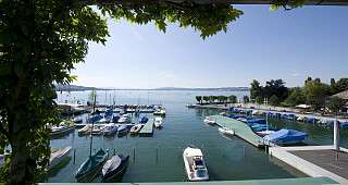 Marina Lachen Aussicht auf den Zürichsee