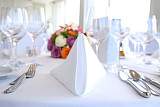 Bankett-Tisch geschmückt