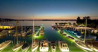 Marina Lachen Aussicht auf Lachner Hafen Marina Lachen Aussicht auf Lachner Hafen