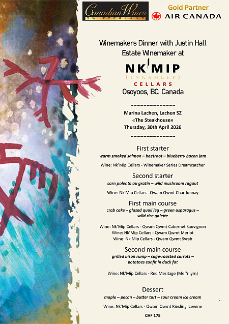 Menü Englisch Winemakers Dinner